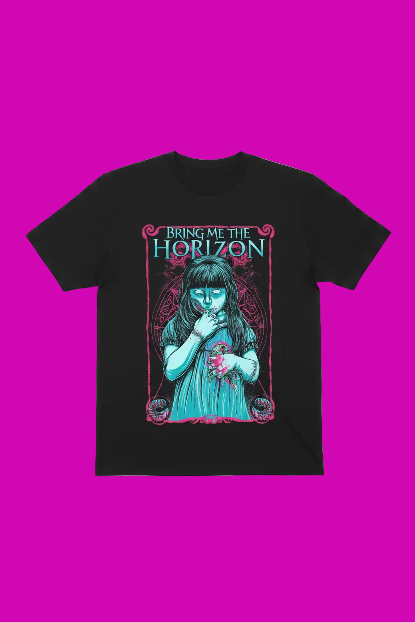 Haunted Girl Gothic Graphic Tee