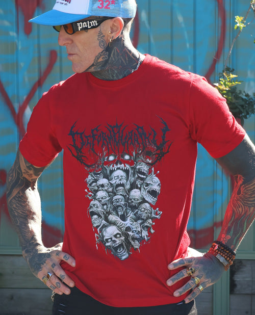 Death Metal Skull & Antler Tee