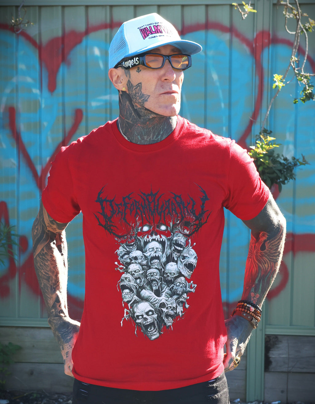 Death Metal Skull & Antler Tee