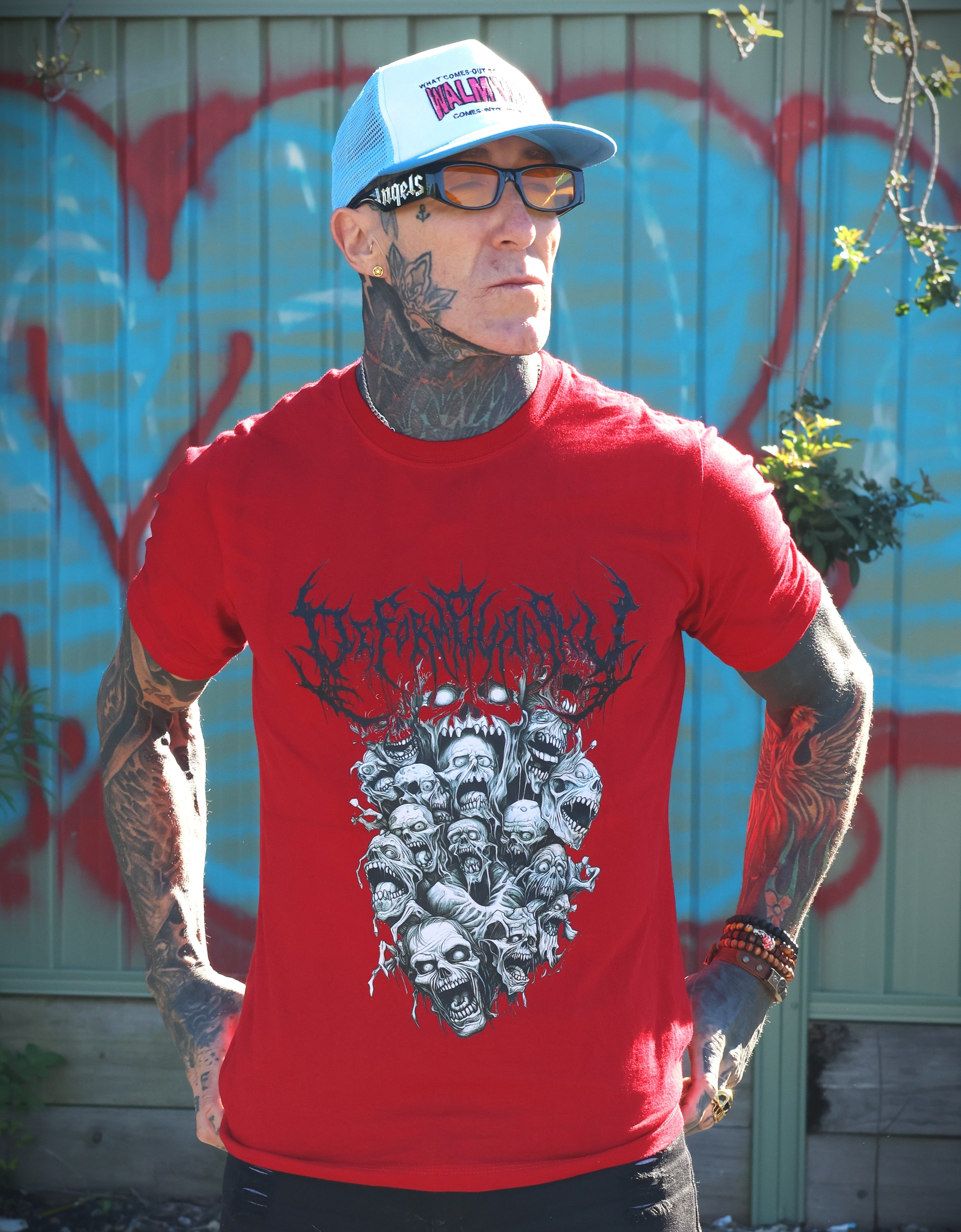 Death Metal Skull & Antler Tee